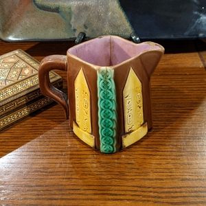 American Majolica Pitcher c. 1879